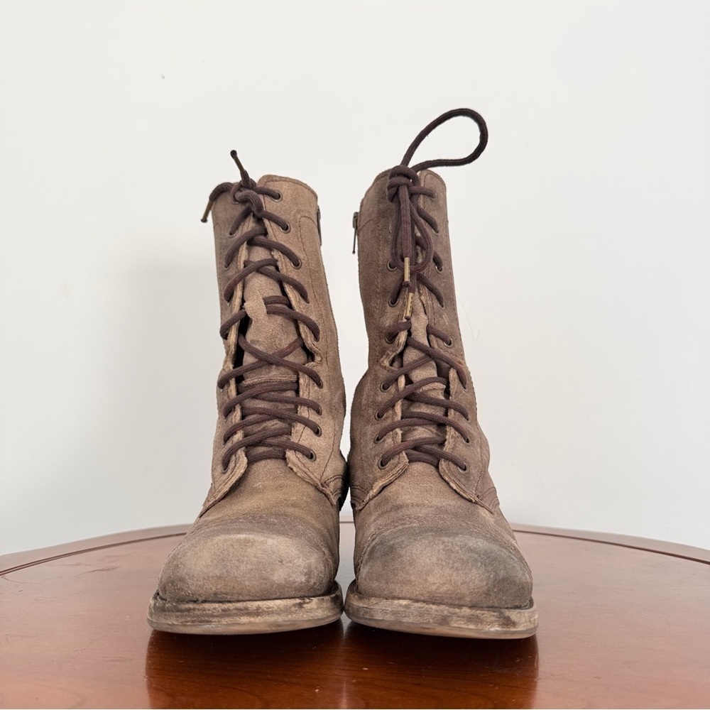 All Saints Women’s Combat Lace-Up Lined Winter Boots | US 7.5 - Picture 4 of 9